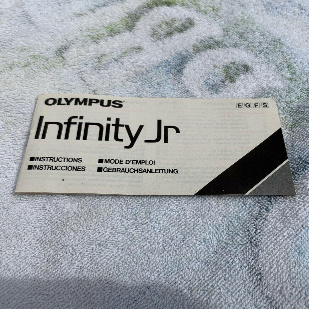 Olympus Infinity Jr. Genuine Original User Instruction Manual Etsy