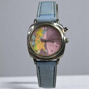 Vintage Disney Tinker Bell Musical Watch, Plays &quot;It&#39;s a Small World&quot; - Works