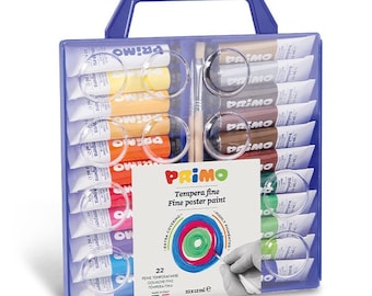 Primo Fine tempera/poster paint in tubes 22 colours 12 ml