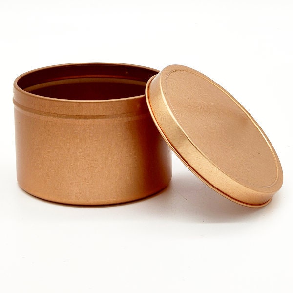 250ml Rose Gold Tins with solid lid - Multi purpose