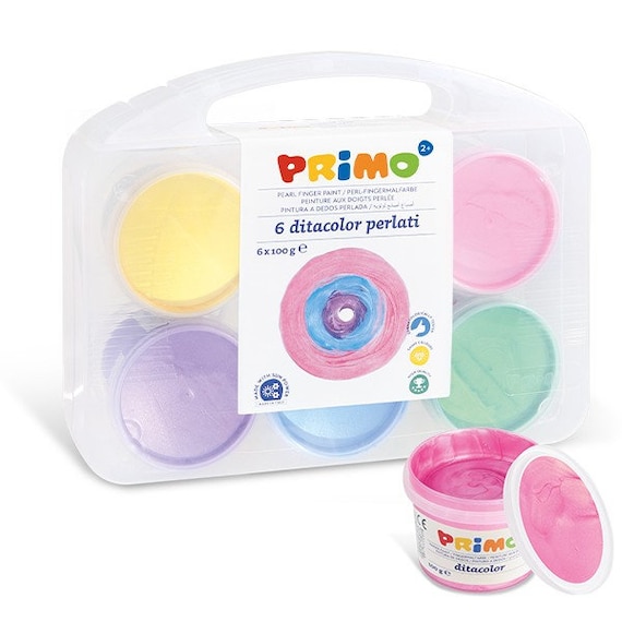 Mini Plastic Paint Pots with Lids : Primo : Strip 7 x 6 ml