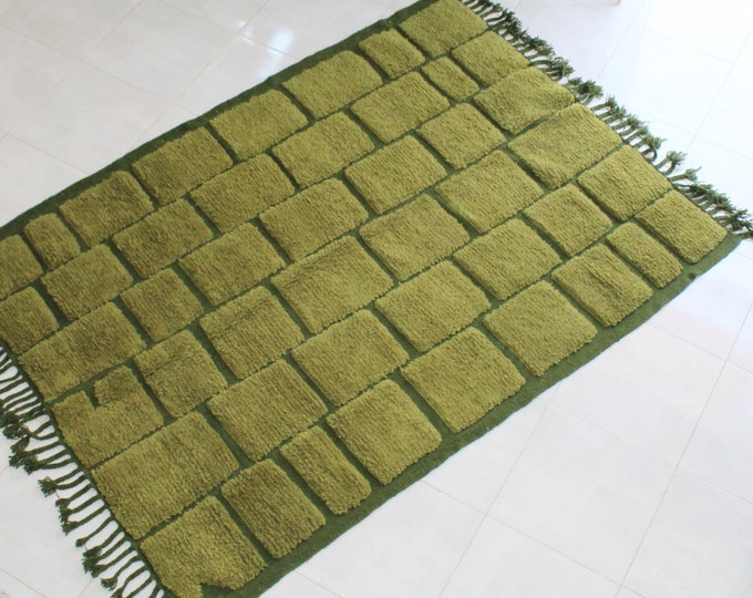 Featured listing image: Direct from Artisan,handmade Moroccan Berber Wool Rug - Artisan Handwoven Home Accent
