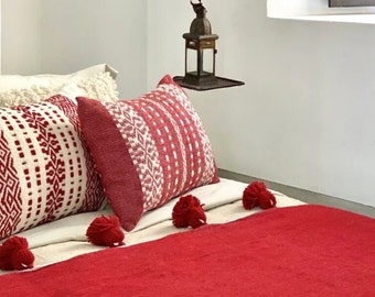 Unique  Pillow Cases - Wool  -  Handwoven  design
