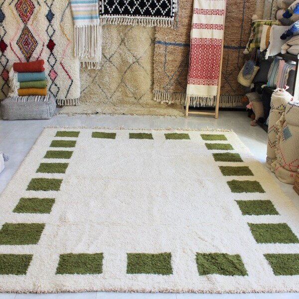 Green Moroccan Rug Etsy