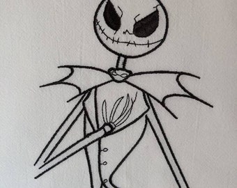 Jack Skellington Halloween Tea Towel