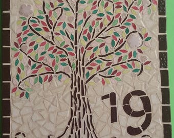Mosaic Tree of Life - House Plaque - Made to Order