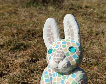 Rabbit mosaic kit. Volume mosaic kit. 3D mosaic kit. do-it-yourself mosaic rabbit kit. Handcrafted Creative Kit