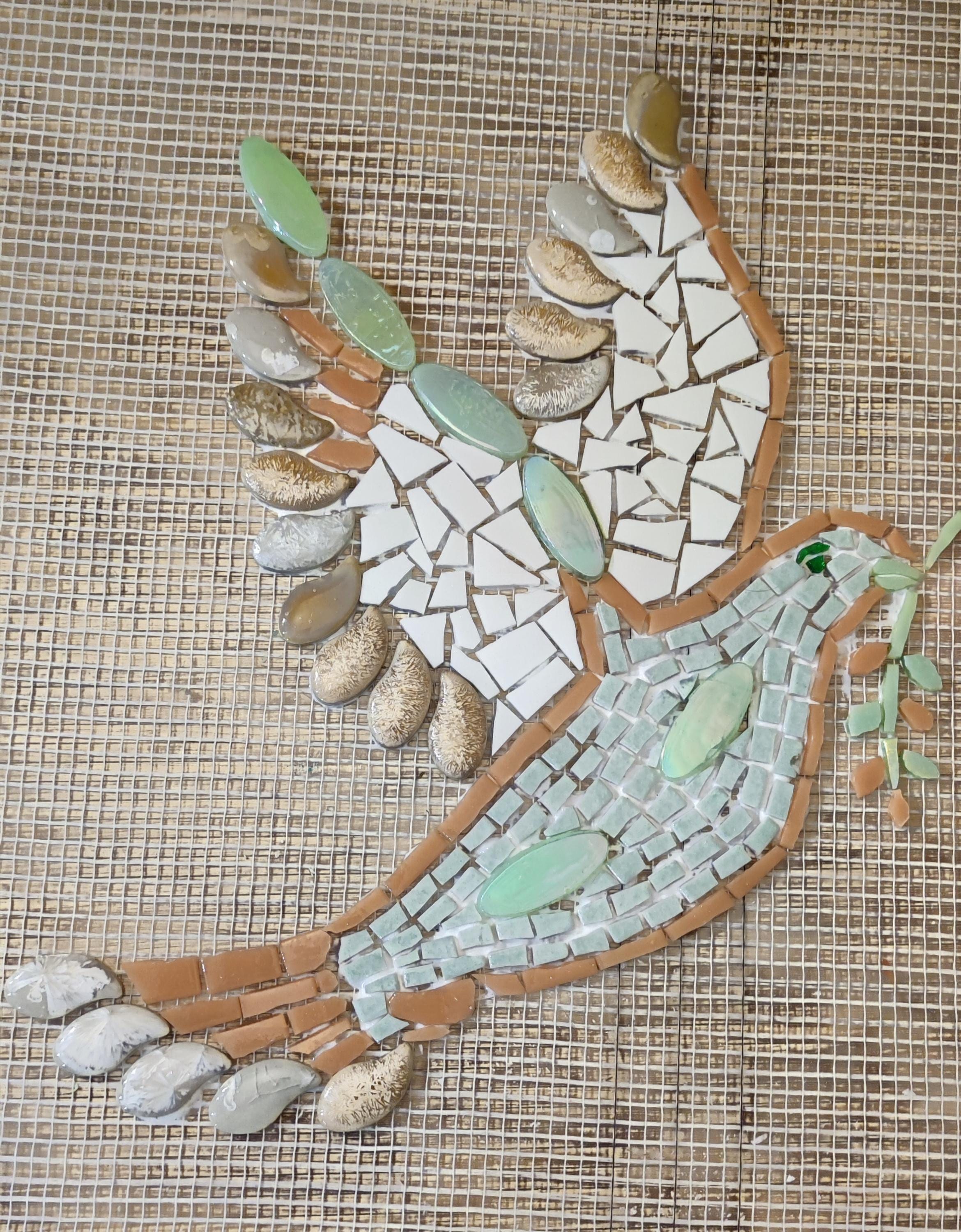Mosaïque Colombe Avec Cadre - Neuf