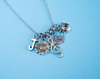 Design Your Own Silver Charm Necklace, Choose Your Charms,  Create Your Own Custom Charm Jewelry