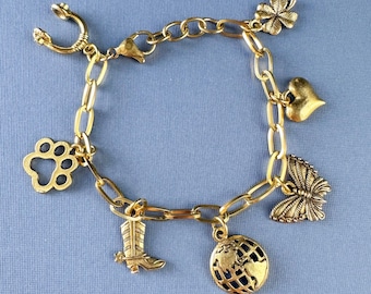 Diseñe sus propias joyas con dijes, pulseras con dijes de oro, cree sus propias joyas con dijes personalizadas