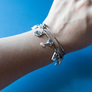 Design Your Own Charm Jewelry, Silver Charm Bracelet, Create Your Own Custom Personalized Charm Jewelry