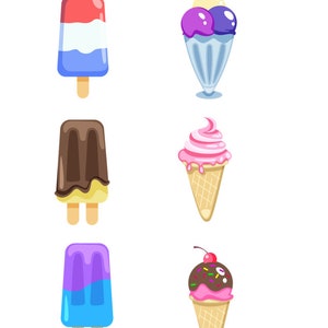 Ice Cream Party Photo Props
