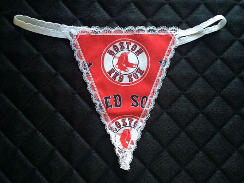 Womens BOSTON RED SOX G-String Thong Female Lingerie Baseball | Etsy