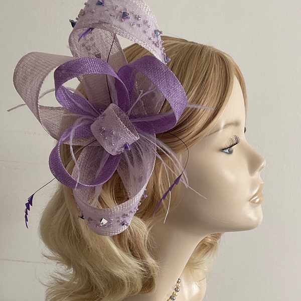 Lilac Fascinator Etsy