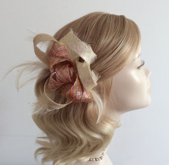 A NATURAL SILVER Lurex and COLOURED 