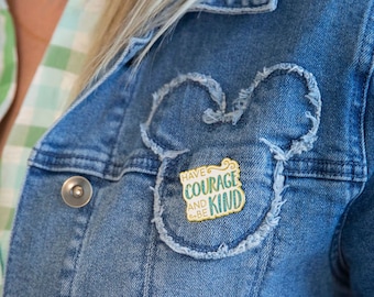 Have Courage and Be Kind Enamel Pin, Cinderella Pin, Cinderella Quote, Cinderella Inspired Enamel Pin, Cinderella Gift, Princess Inspired