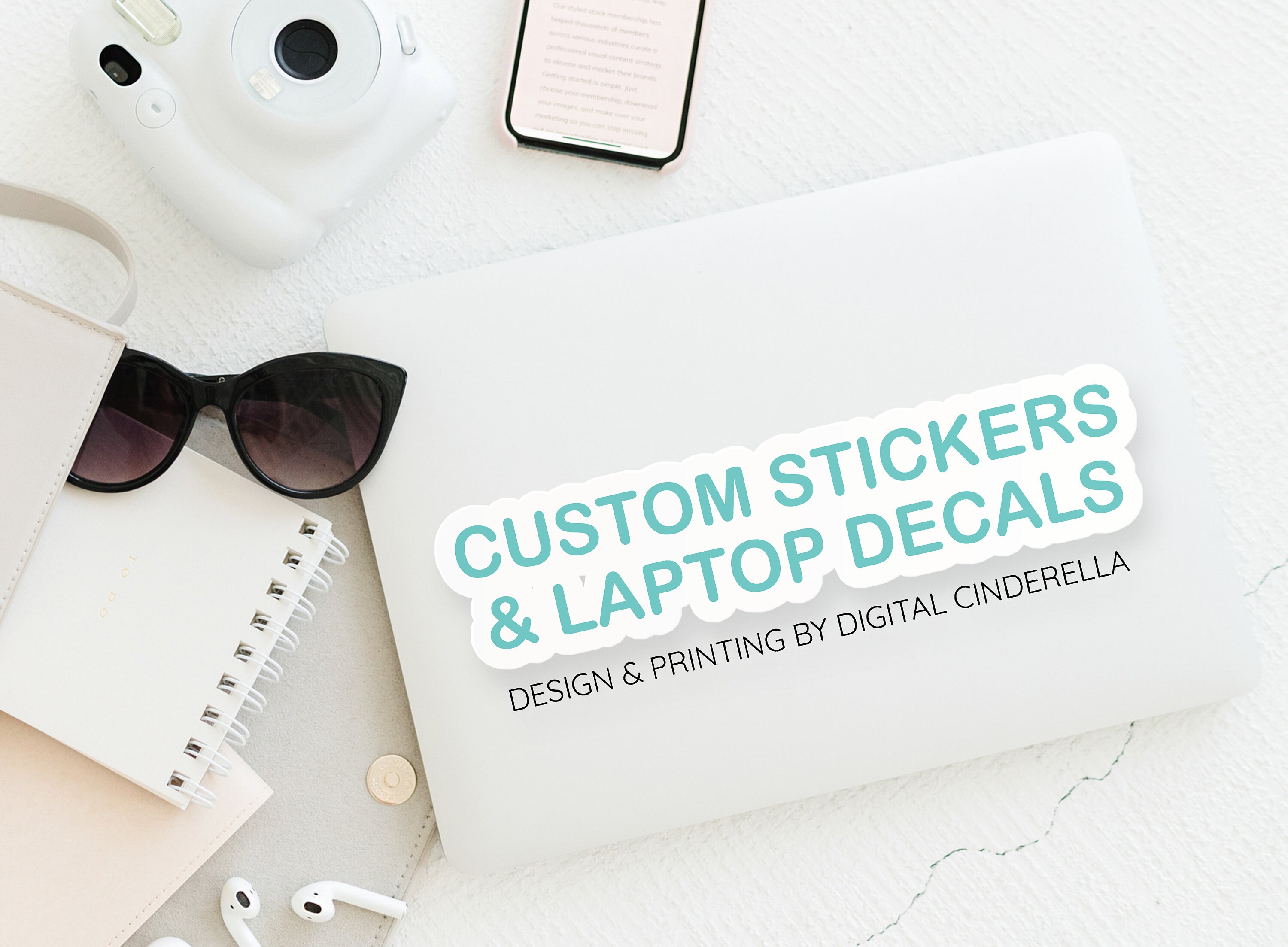 Custom Laptop Stickers Custom Logo Stickers Custom Etsy