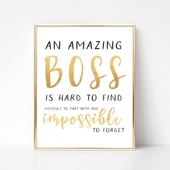 Digital Boss Quote Gift Best Boss Quote Gift Boss | Etsy