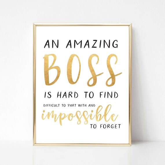 Digital Boss Quote Gift Best Boss Quote Gift Boss | Etsy