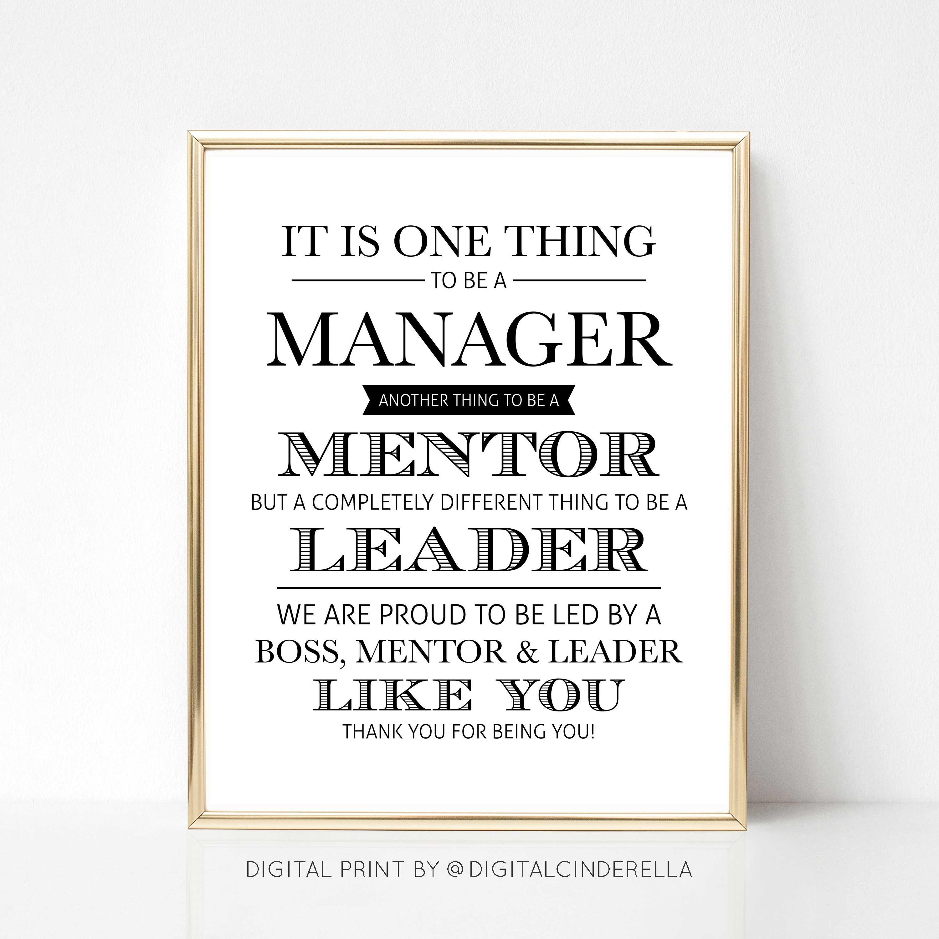Ydmyge Trives mønster Manager Digital Quote Gift we Version Best Boss Quote Gift - Etsy