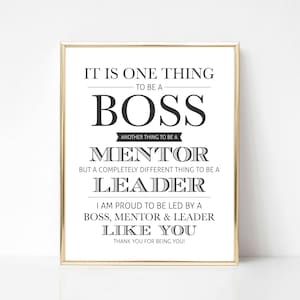 Digital Boss Thank You Gift I Best Boss Appreciation Gift Boss Appreciation Boss's Day Gift Boss Gift Boss Printable Gift image 1