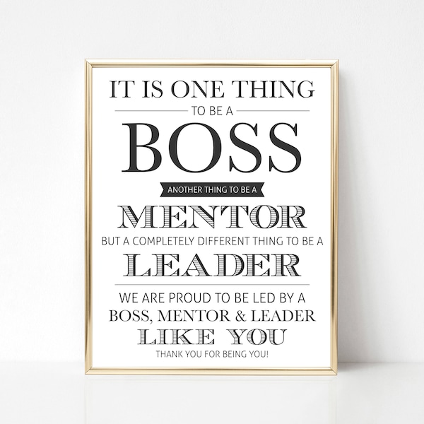 Digital Boss Thank You Gift (We) | Best Boss Appreciation Gift | Boss Appreciation | Boss's Day Gift | Boss Gift | Boss Printable Gift