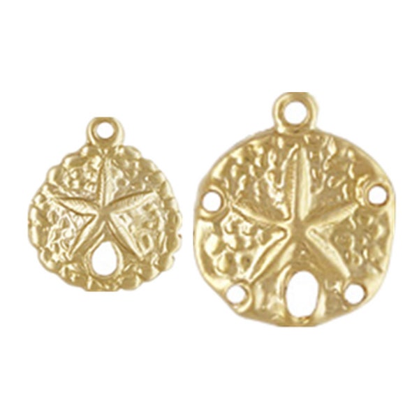 Diamond Cut Sand Dollar Charm main image 1