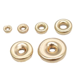 10pcs 14K Gold Filled Spacer Beads, Gold Filled Bead Spacers, Round Spacer Bead 2.3mm 3mm 3.4mm 4.5mm 5.5mm 6.7mm, Jewelry Findings 1/20 14K
