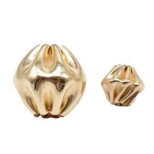 14K Gold Filled Spacer Beads, Gold Filled Spacer Bead, Corrugated Bead, Bracelet Bead Spacer, Gold Filled Jewelry Findings 1/20 14K