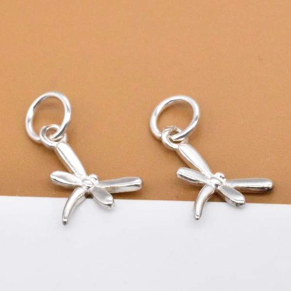 Moda Argento Sterling 925 Collana Dragonfly Orecchini Borchie Donna Set