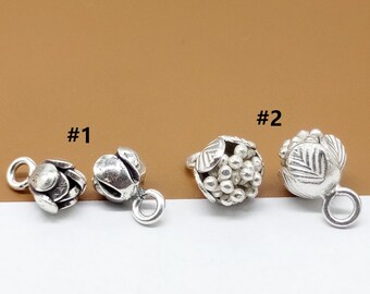 HIZE SF162 Thai Karen Hill Tribe Silver Tribal Marigold White