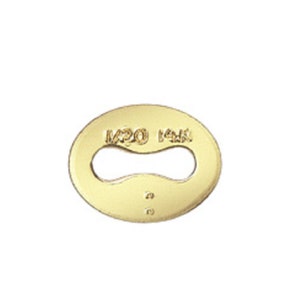 30pcs 14K Gold Filled Italian Quality Tags, Gold Filled Quality Tags, Extension Chain End, Chain Extender End, Gold Filled Jewelry Finding