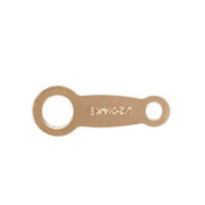 30pcs 14K Rose Gold Filled Japanese Quality Tags, Rose Gold Filled Quality Tag, Necklace Bracelet Component, Jewelry Findings 1/20 14K