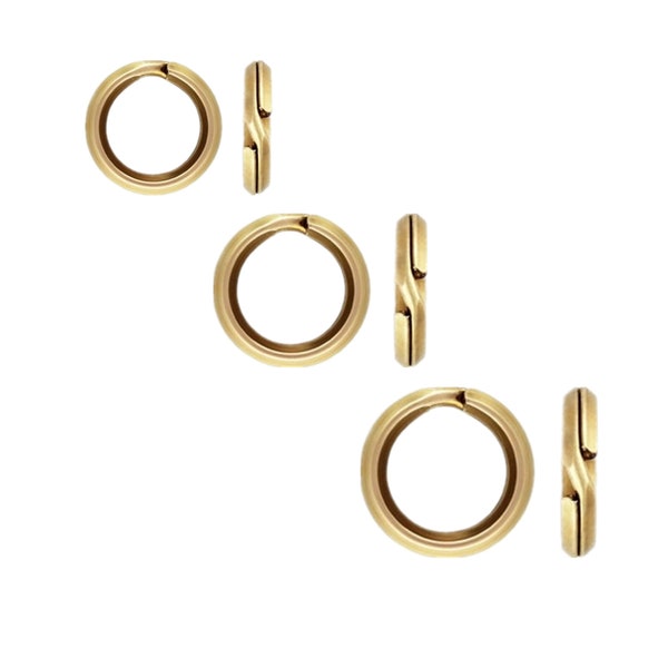 10pcs 14K Gold Filled Split Rings 5.2mm 6.2mm, Gold Filled Key Rings, Gold Filled Jewelry Findings 1/20 14K