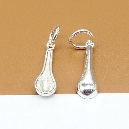925 Sterling Silver Mini Spoon Pendant Necklace Cute Charm Etsy