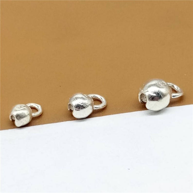 30 Sterling Silver Crimp Cover Beads 925 Silver Crimp Beads Etsy