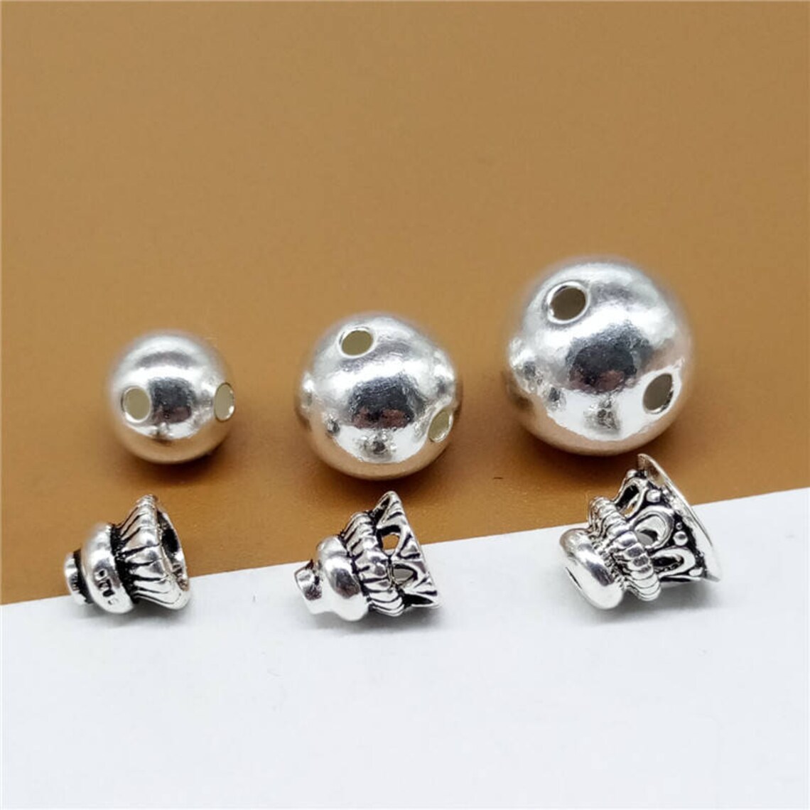 Sterling Silver Guru Bead 925 Silver Prayer Beads Bracelet Etsy