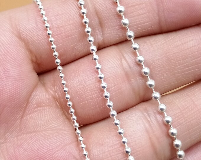 5 Sterling Silver Ball Chain Connector Ball Chain Clasp 925 Etsy