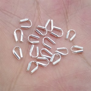 Kabelfänger i 15 sterlingsilver, trådskydd, kabelfänger, trådskydd, kabelfänger i 925 silver, trådskydd, smyckefynd bild 2