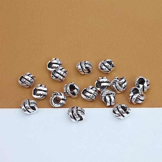 20 Sterling Silver Bow Beads, 925 Silver Tiny Bow Bead, Weave Pattern Bead, Oxidized Knot Bead, Bracelet Bead, Necklace Bead - Etsy 20 Sterling Silver Bow Beads, 925 Silver Tiny Bow Bead, Weave Pattern Bead, Oxidized Knot Bead, Bracelet Bead, Necklace Bead - Etsy