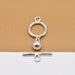 4 Sterling Silver Toggle Clasps, 925 Silver Toggle Clasps, Ball Drop ...