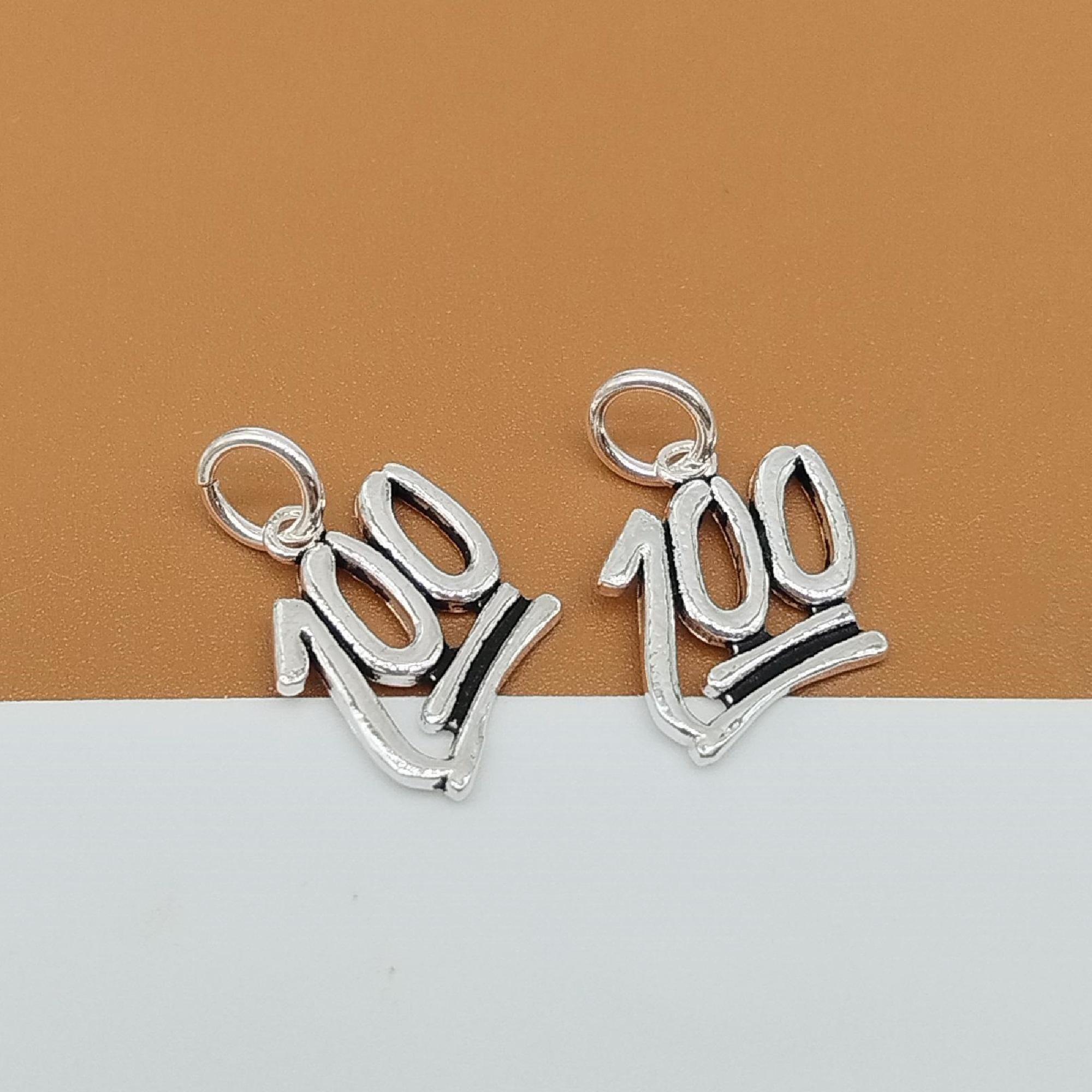 SUNNYCLUE 200 Ciondoli Numeri In Acciaio Inossidabile 0-9 (10 Stili) Per Creazione Gioielli Fai Da Te - Bracciali, Collane, Portachiavi