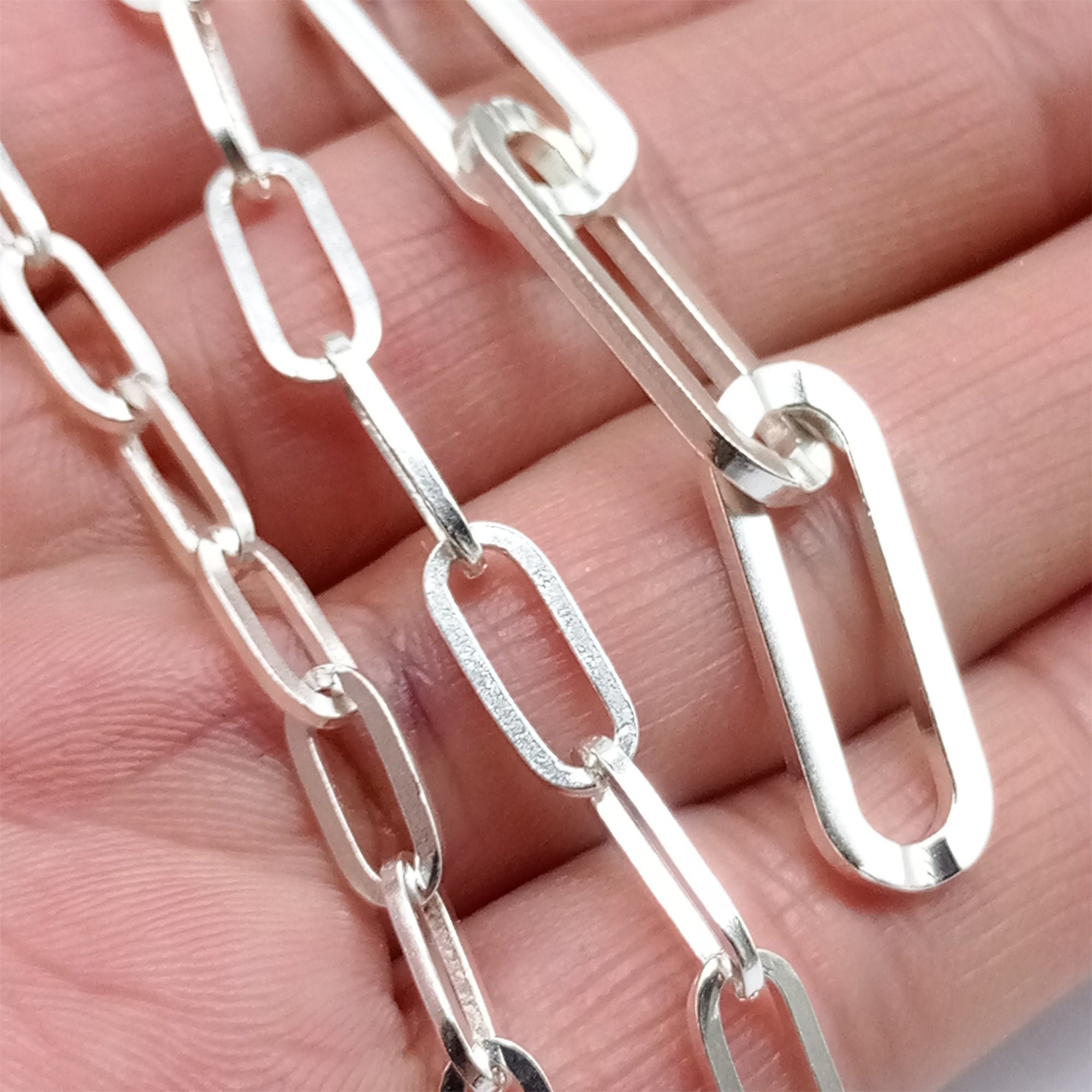 The Meter Silver 925 Chain Etsy