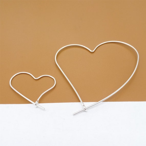 Orecchini A Cuore In Argento Sterling Philip Jones - Con Biglietto D'auguri, Regalo Perfetto