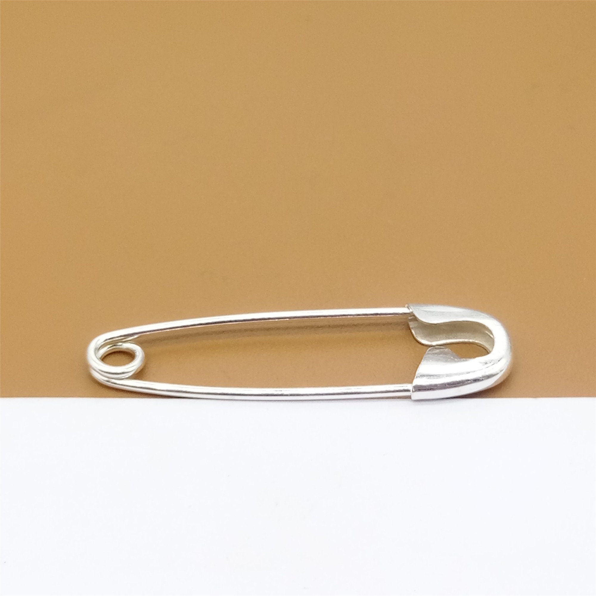 Sterling Silver Plain Brooch Pin Back 925 Silver Brooch Etsy