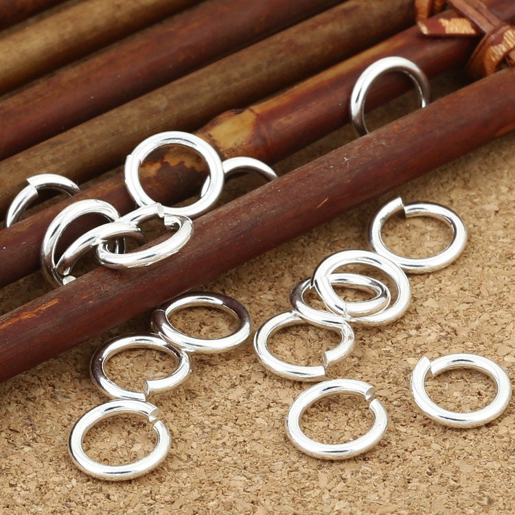 Bulk Sterling Silver Jump Rings 1.5mm 1.2mm Thick Wire Jump Etsy