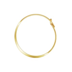 3 Pairs 14K Gold Filled Hammered Earring Hoops, Flattened Earring Component, Gold Filled Ear Wire Hoop, Round Earring, Jewelry Finding