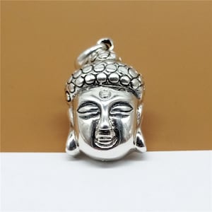 Sterling Silver Buddha Pendant, 925 Silver Buddha Pendant, Buddhism Buddhist Pendant