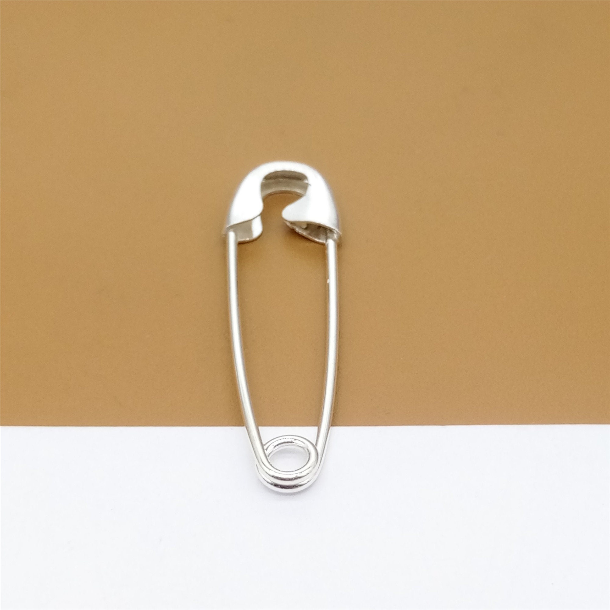 Sterling Silver Plain Brooch Pin Back 925 Silver Brooch Etsy