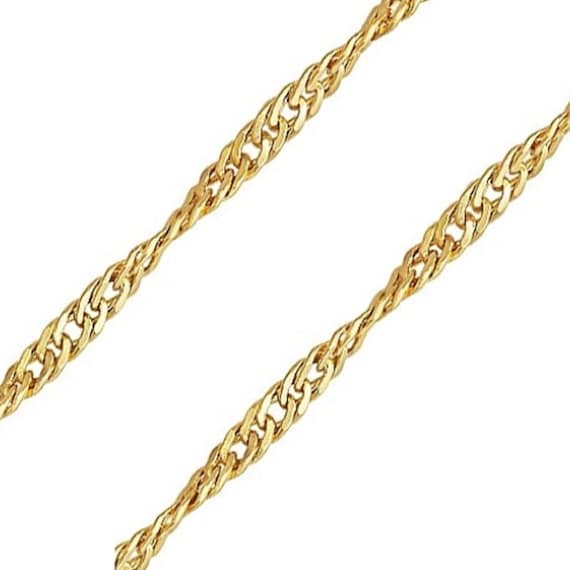 Buy 14K Gold Filled Singapore Chain, Gold Filled Twist Chain